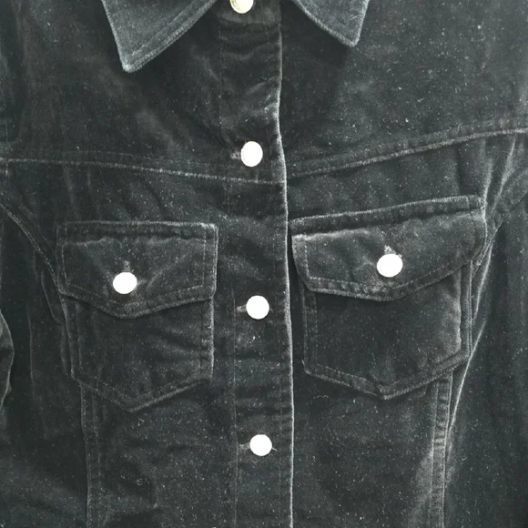 GAP Black Velvet Dress Woman's Size 4 - Picture 3 of 11